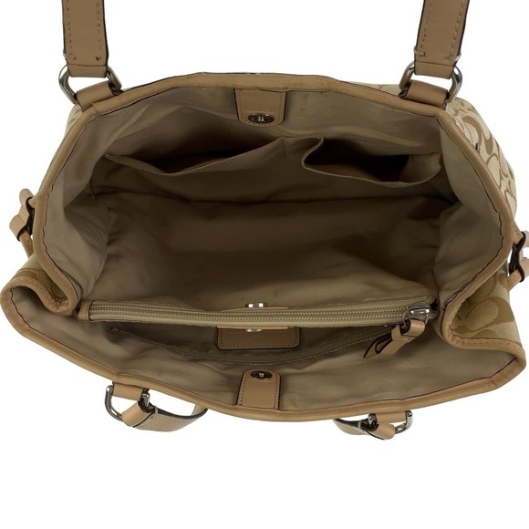 Coach Coach Signature Canvas Tote Bag 405168 Canvas Tote Bag 405168 - Picture 8 of 9